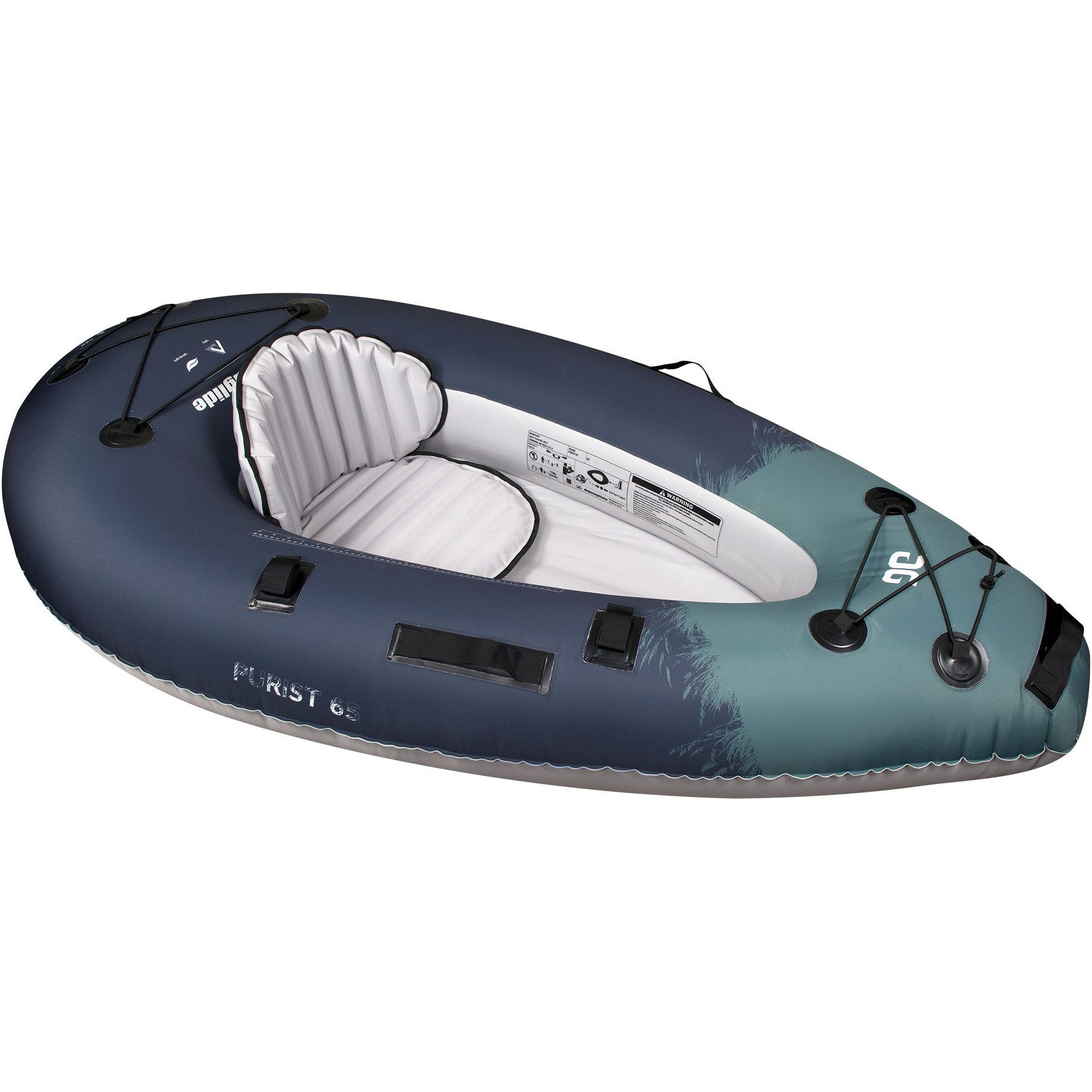 2026 Aquaglide Backwoods Purist 65 1 Person Kayak AG-K-BAC-65 - Navy